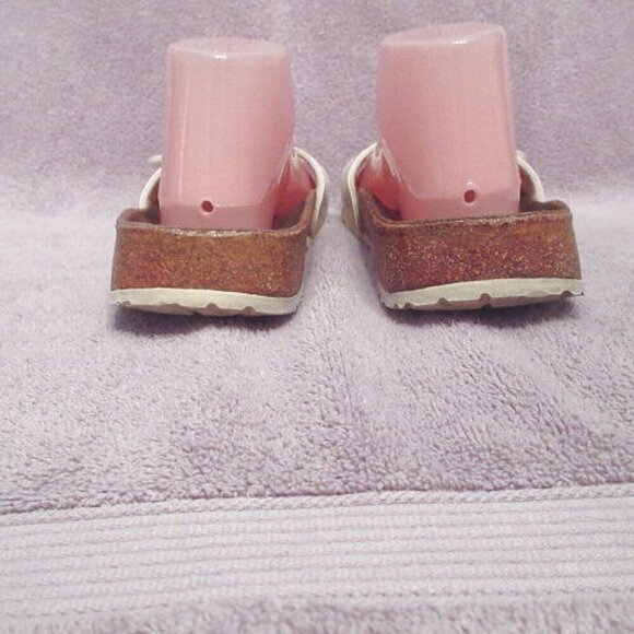 Birkenstock Papillio Madrid Sandals Size 9 Floral Leather Slip On Slide Comfort - Picture 11 of 14